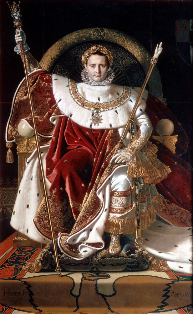 Жан Огюст Доминик Энгр. Наполеон на своем императорском троне