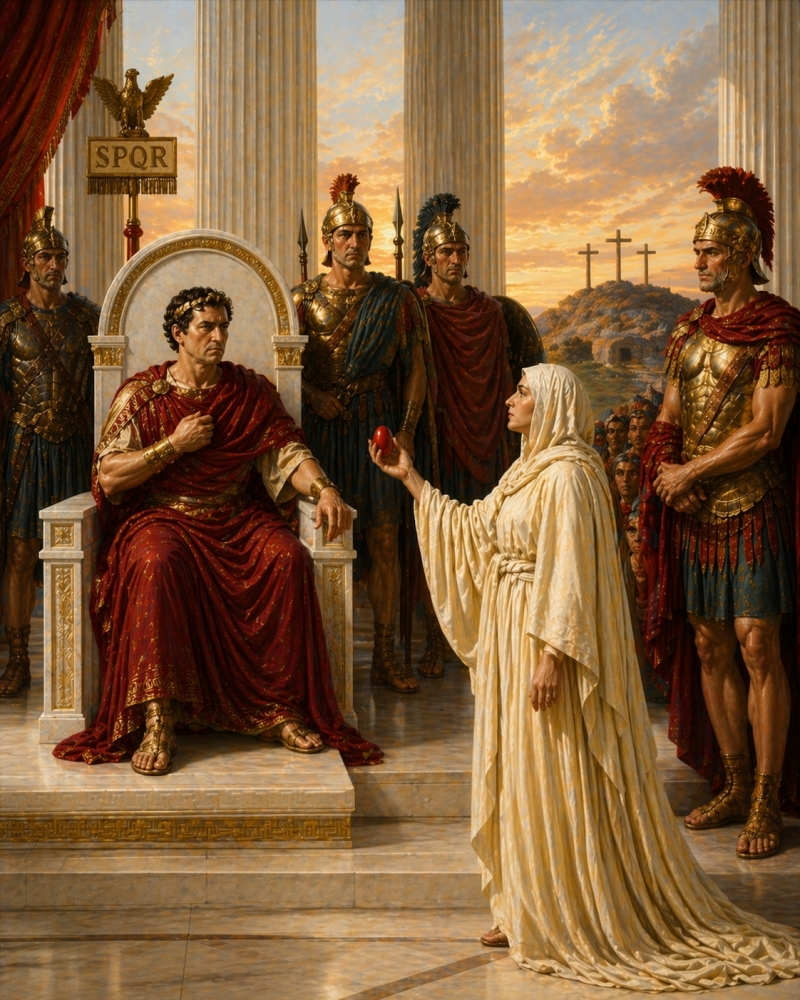 Мария Магдалина у императора Тиберия