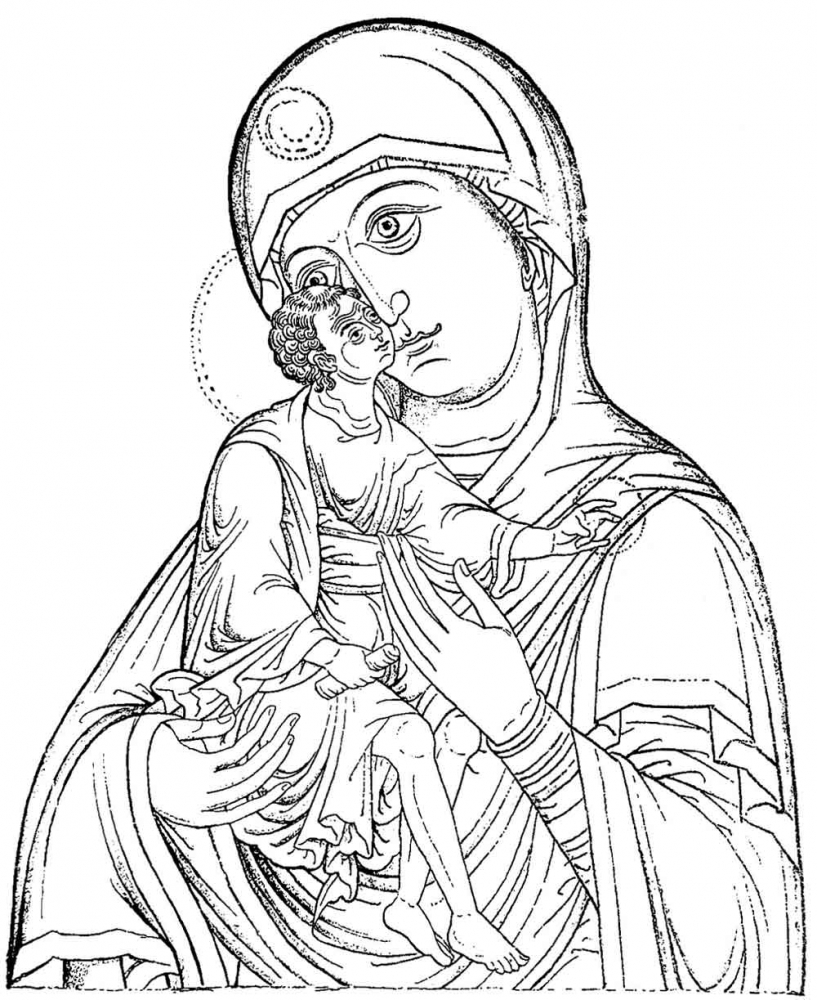 Иконописный образ Божией Матери типа Елеуса